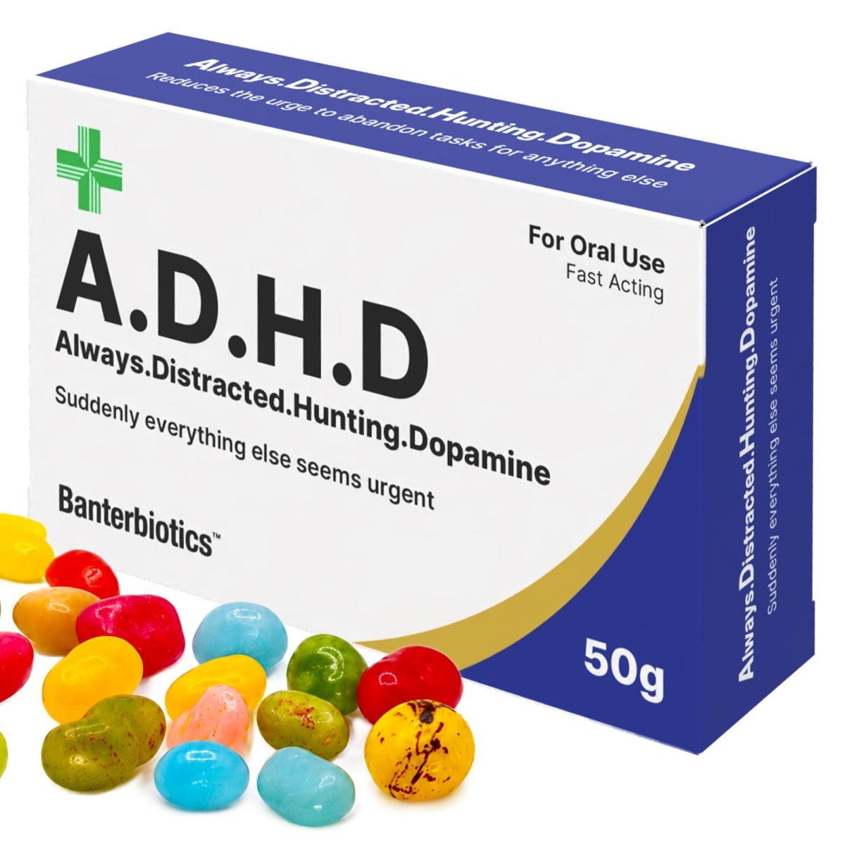 A.D.H.D Funny Prescription Pill Box - BanterBiotics