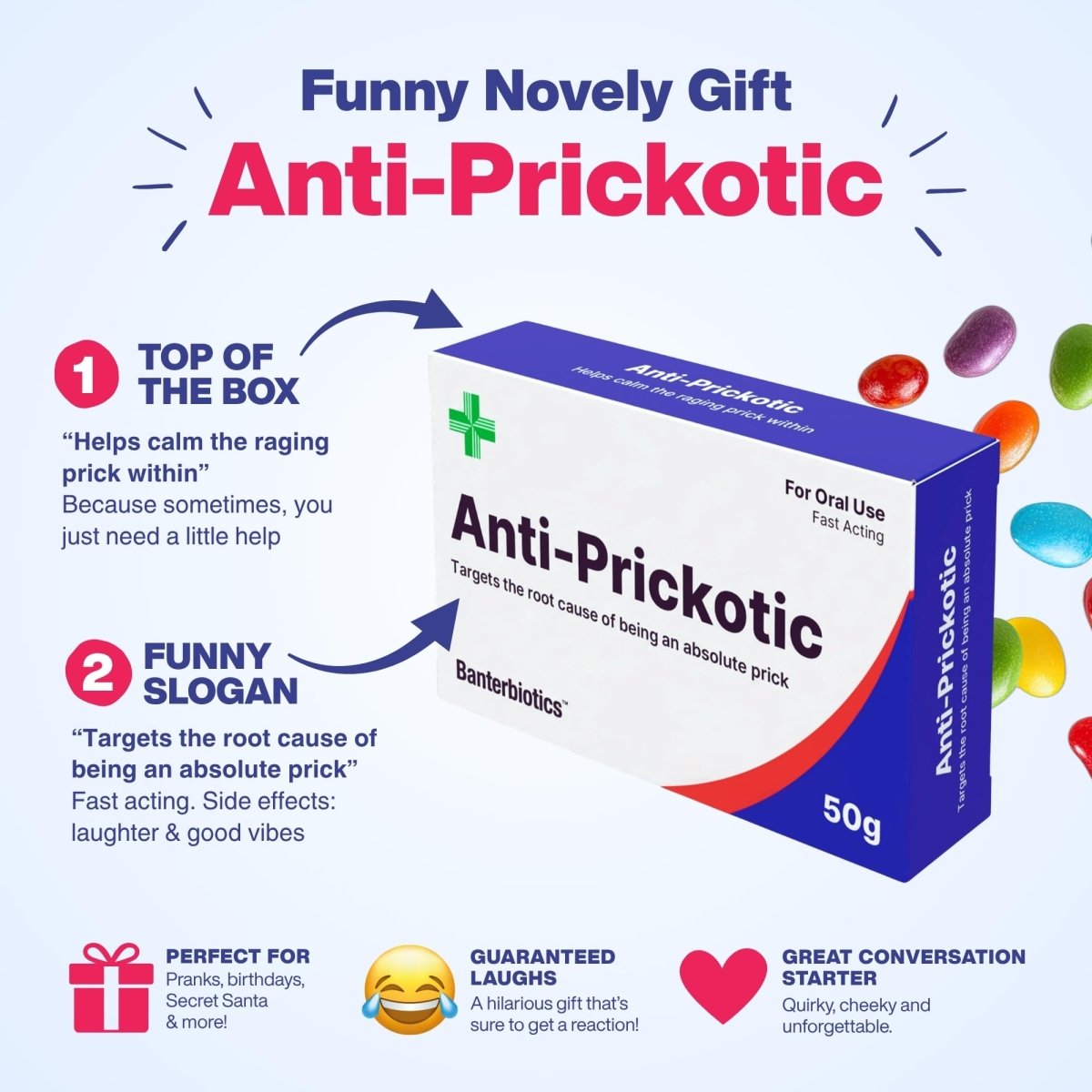 Anti-Prickotic Funny Prescription Pill Box - BanterBiotics