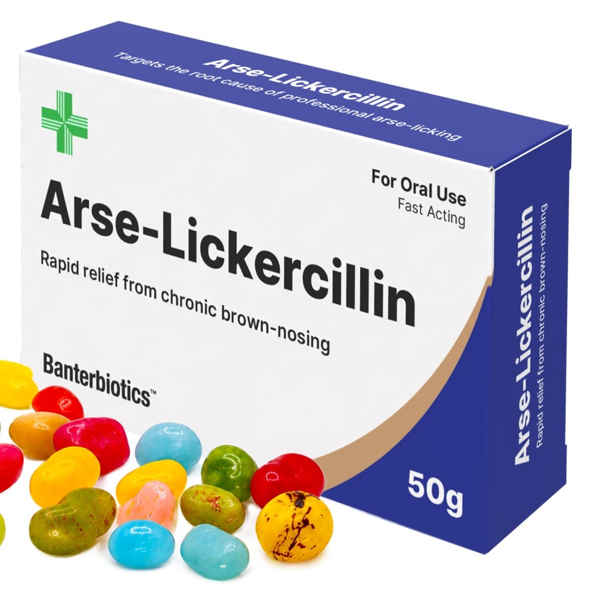 Arse-Lickercillin Funny Prescription Pill Box - BanterBiotics