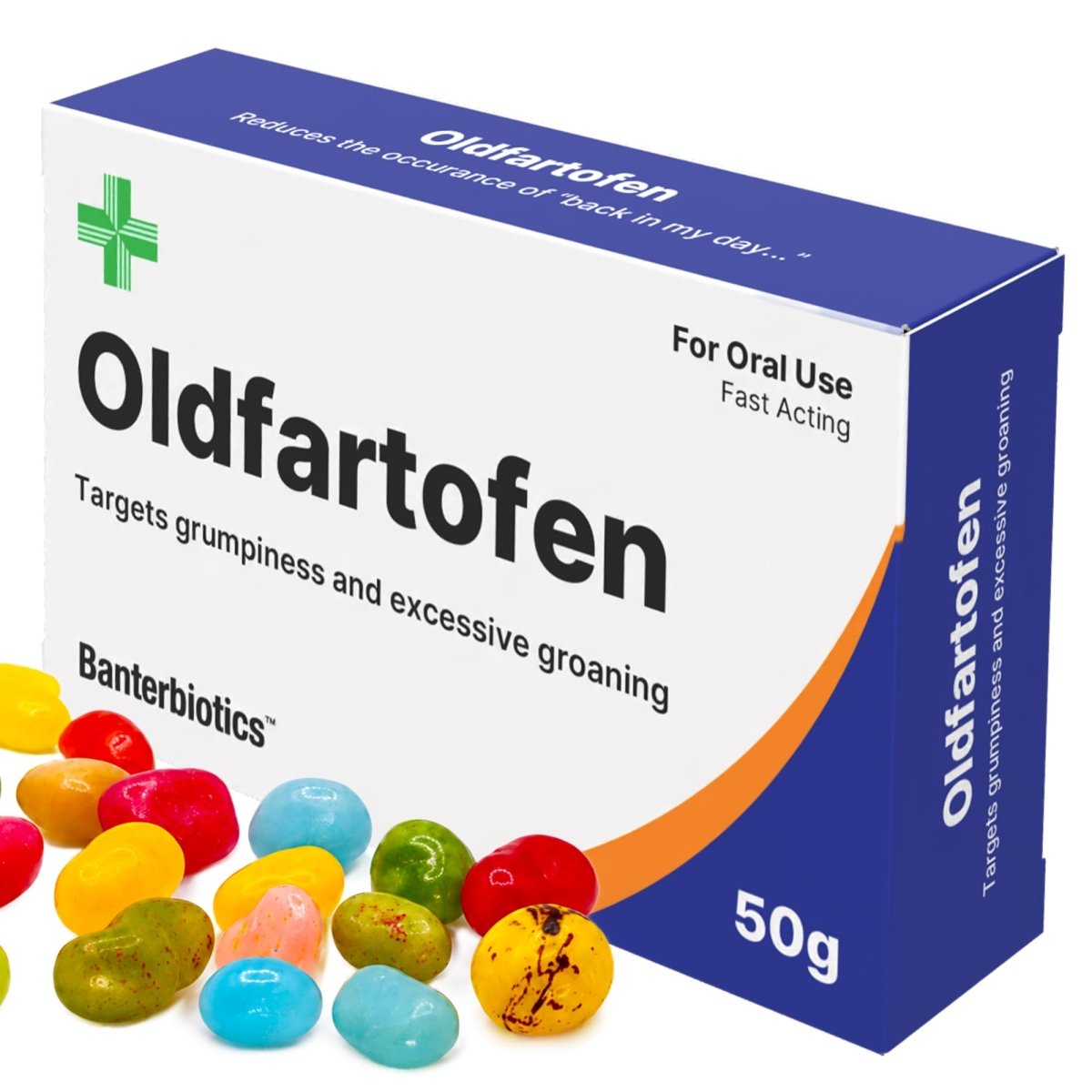Oldfartofen Funny Prescription Pill Box - BanterBiotics