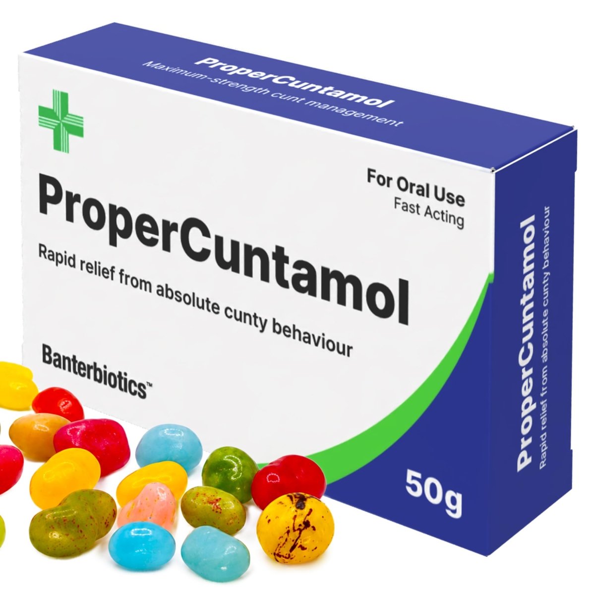 ProperCuntamol Funny Prescription Pill Box - BanterBiotics