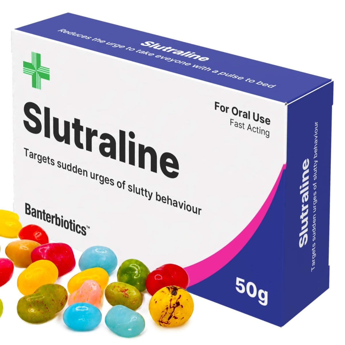 Slutraline Funny Prescription Pill Box - BanterBiotics